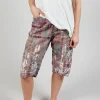 Patchwork Miner Shorts in Madras Pink