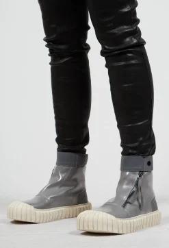 Patent Boots in Pencil