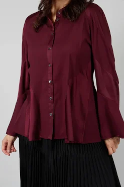 Patiently Shirt in Burgundy