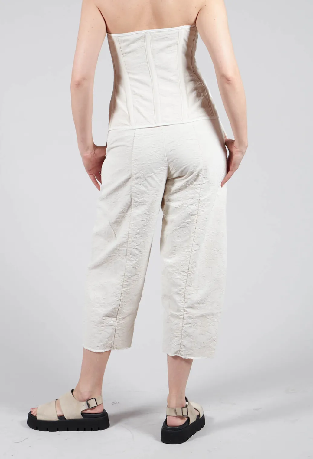 Pattern Trousers in Chalk