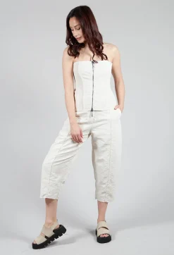 Pattern Trousers in Chalk