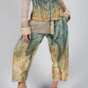 Pattern Trousers in Petrol and Tea