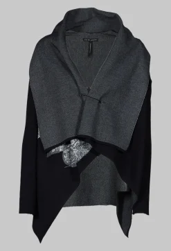 Patterned Cardigan in black