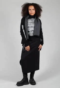 Patterned Cardigan in black