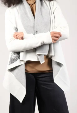 Patterned Cardigan in Grey
