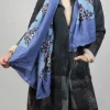 Patterned Scarf in Jeans