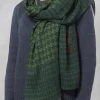 Patterned Scarf in Laurel