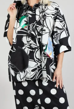 Patterned Shirt in Original Black