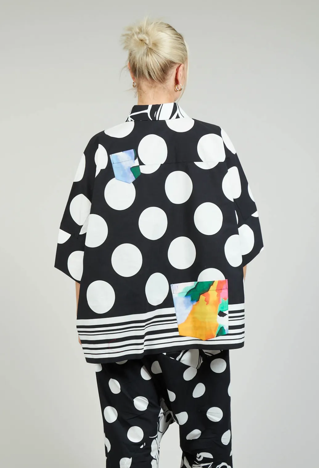 Patterned Shirt in Original Black