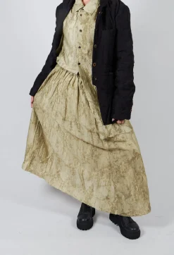 Patterned Skirt in Moss