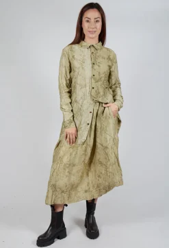 Patterned Skirt in Moss