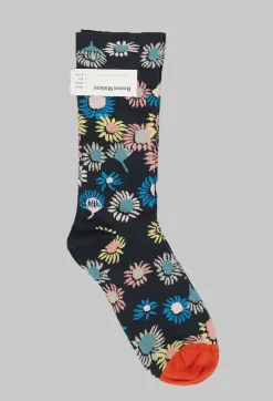 Patterned Socks in Tournesol Ardoise
