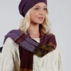 Patterned Wool Hat in Iris