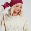 Patterned Wool Hat in Orchid