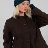 Patterned Wool Hat in Turquoise