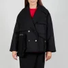 Pea Coat in Nero