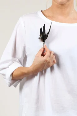 Pencil Brooch in Black
