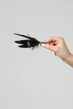 Pencil Brooch in Black