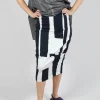 Pencil Skirt in Black Print
