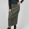 Pencil Skirt in Camp