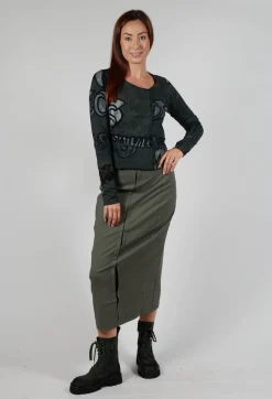 Pencil Skirt in Camp