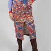 Pencil Skirt in Carpet Print
