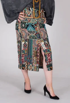 Pencil Skirt in Dragonfly