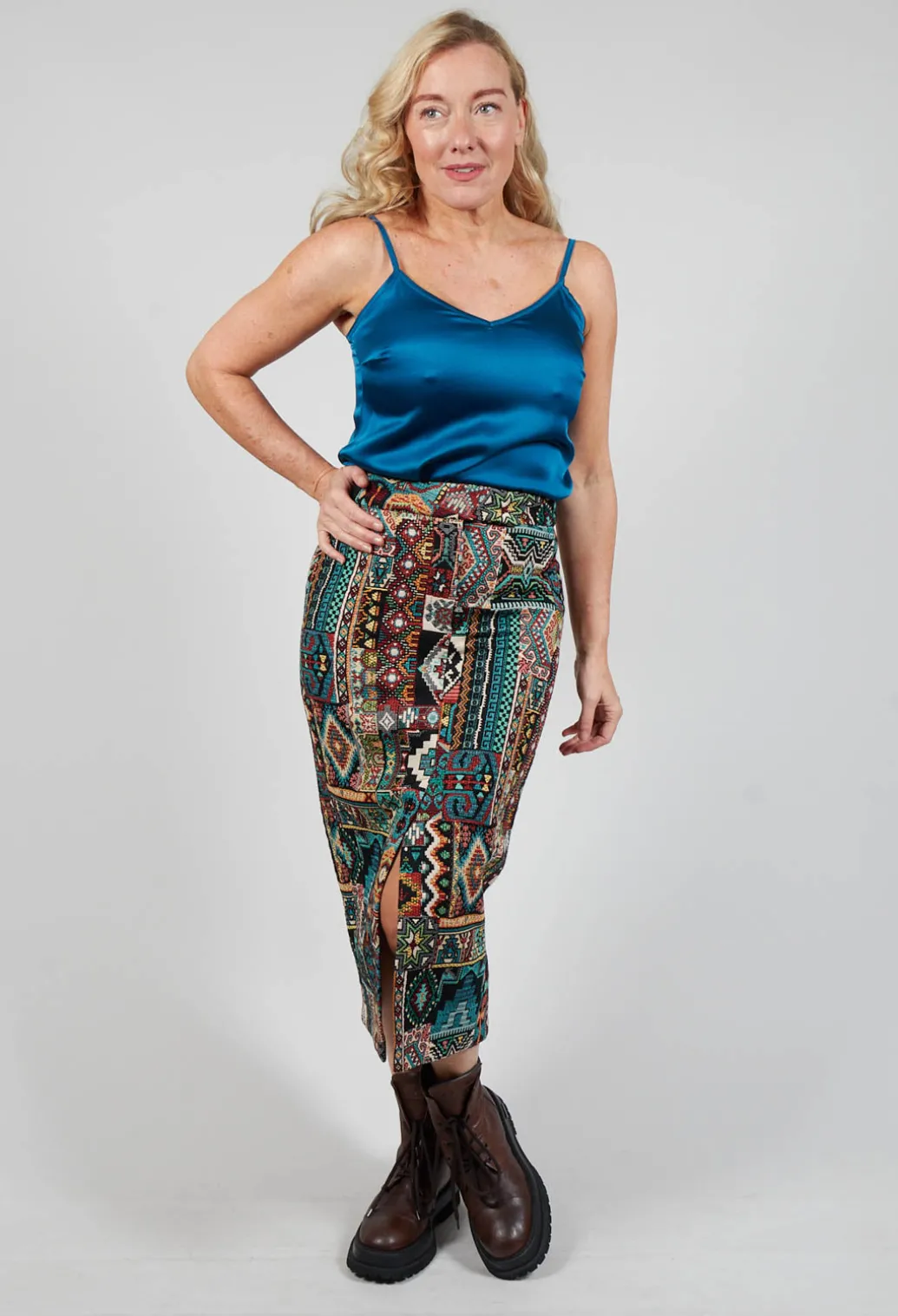 Pencil Skirt in Dragonfly