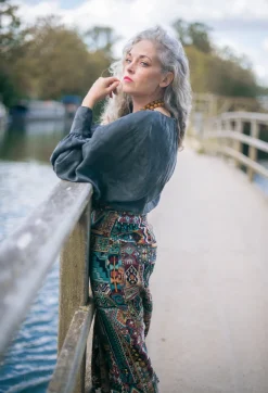 Pencil Skirt in Dragonfly