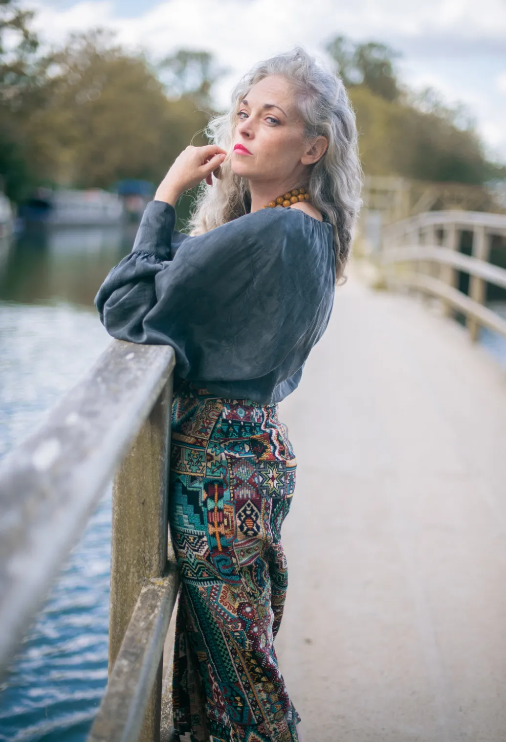 Pencil Skirt in Dragonfly