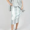 Pencil Skirt in Grey Print