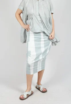 Pencil Skirt in Grey Print
