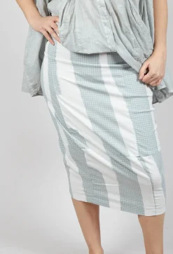Pencil Skirt in Grey Print