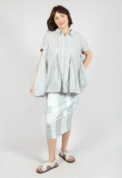 Pencil Skirt in Grey Print