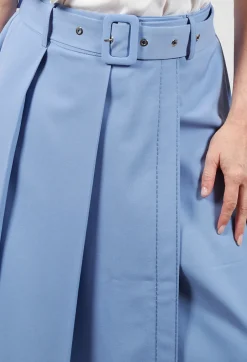 Pencil Skirt in Hokusai Blue