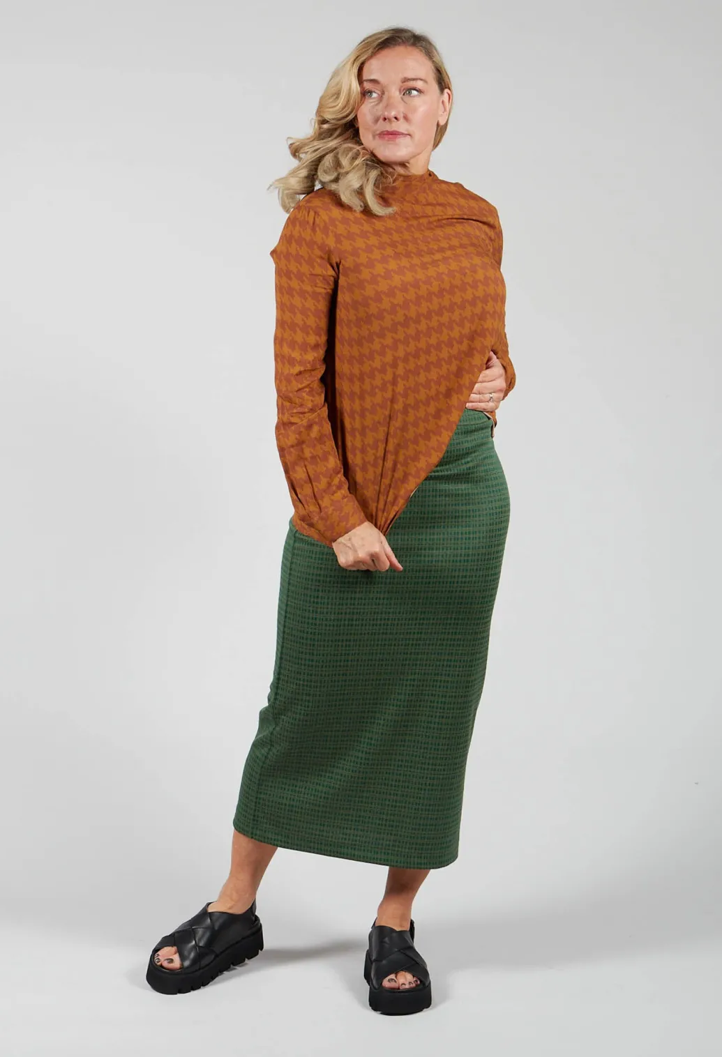 Pencil Skirt in Laurel