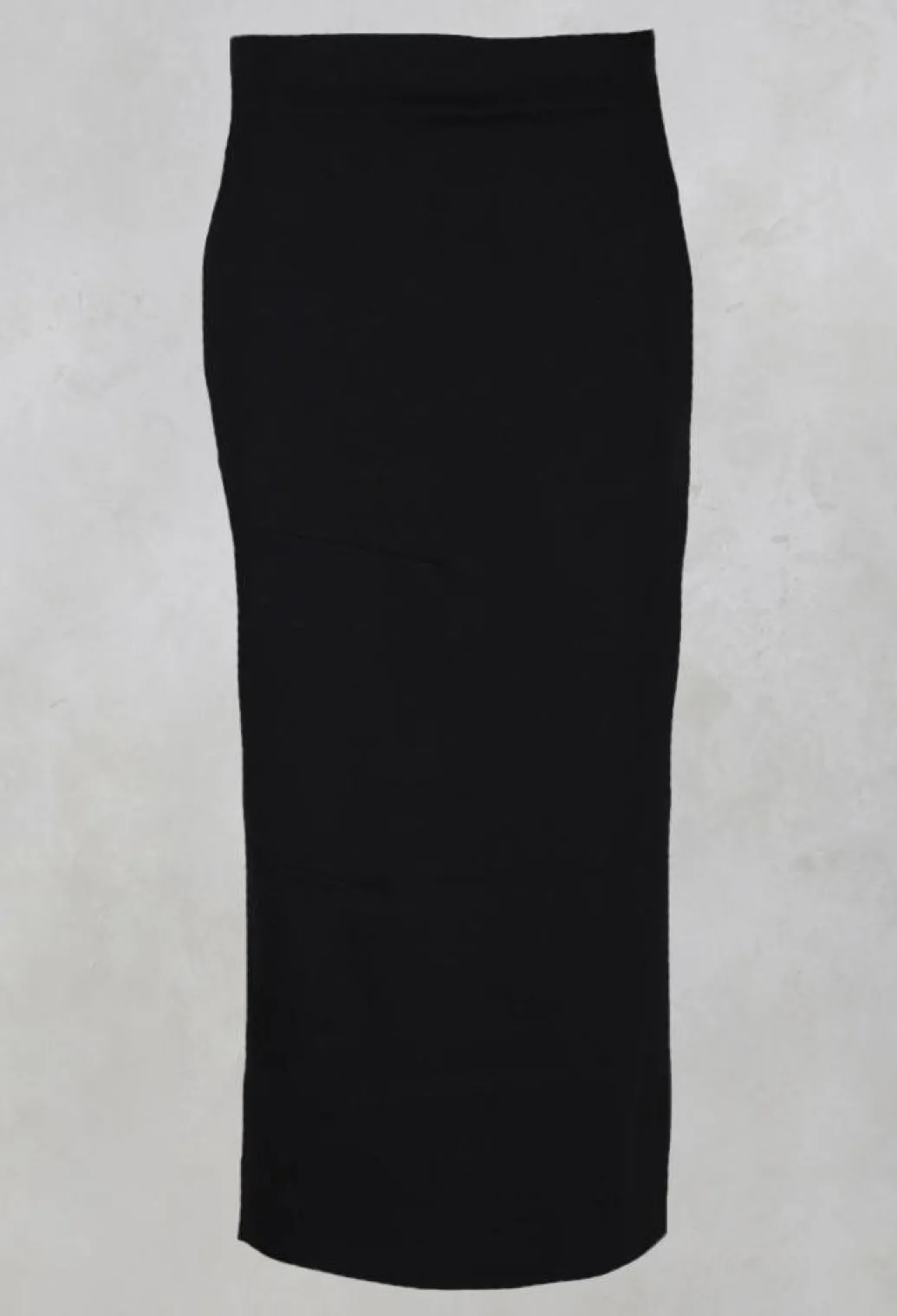 Pencil Skirt with Back Slit in Black