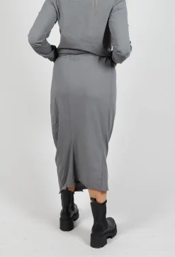 Pencil Skirt with Exposed Seams in Rock