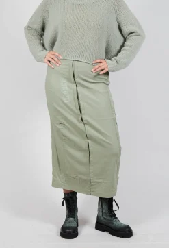 Pencil Skirt with Placed Print in Defender Print