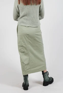 Pencil Skirt with Placed Print in Defender Print