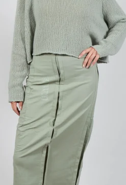 Pencil Skirt with Placed Print in Defender Print