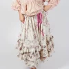 Penelope Ruffle Skirt in Idealist