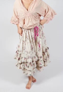 Penelope Ruffle Skirt in Idealist
