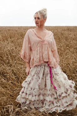 Penelope Ruffle Skirt in Idealist