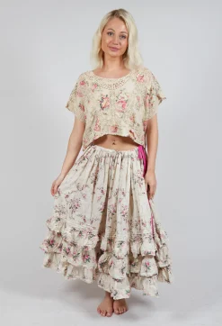 Penelope Ruffle Skirt in Idealist