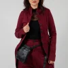 Penguin Coat in Merlot