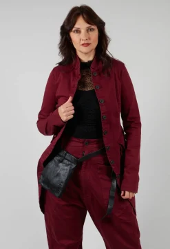 Penguin Coat in Merlot