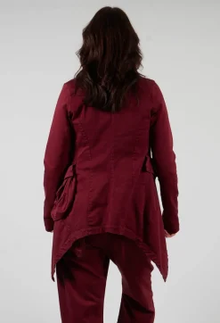 Penguin Coat in Merlot