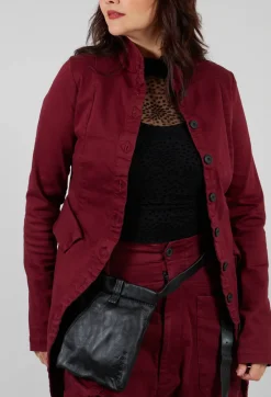 Penguin Coat in Merlot