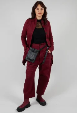 Penguin Coat in Merlot